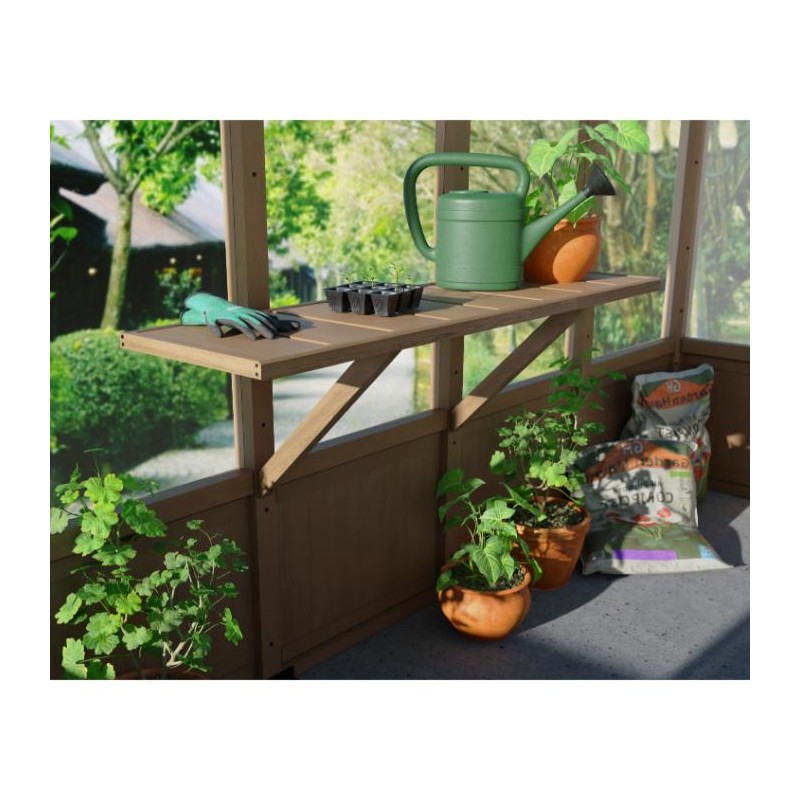 Palram - Canopia Natura Greenhouse Wooden Shelf Kit (HG1038)