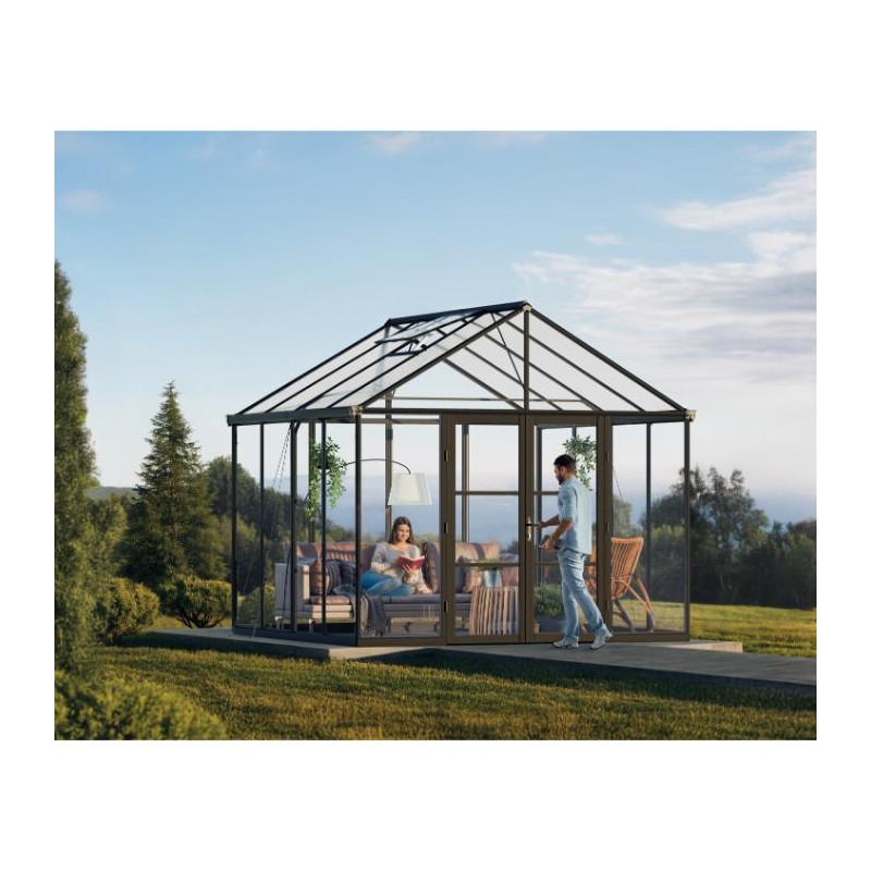 Palram - Canopia Aria 10x10 Greenhouse kit - Black (HG5728)