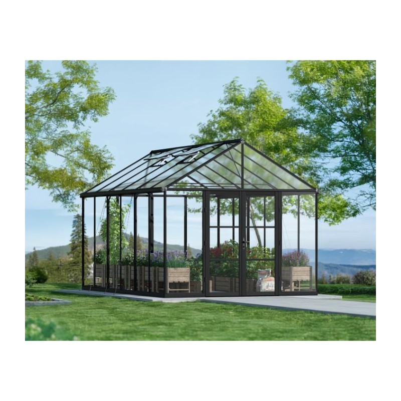 Palram - Canopia Aria 10x15 Greenhouse kit - Black (HG5729)