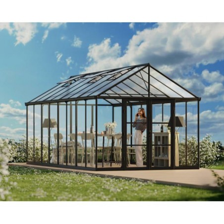 Palram - Canopia Aria 10x20 Greenhouse Kit - Black (HG5730)