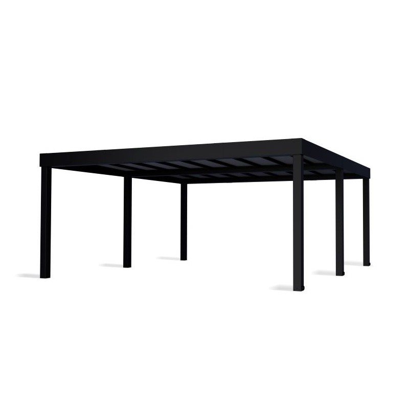 Palram - Canopia Oslo 20x20 Carport - Black/Gray (HG9250)