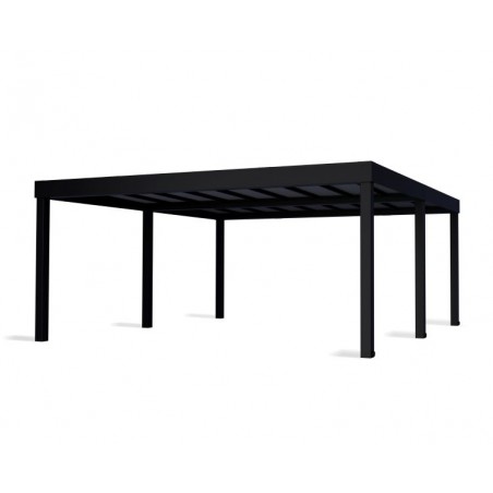 Palram - Canopia Oslo 20x20 Carport - Black/Gray (HG9250)