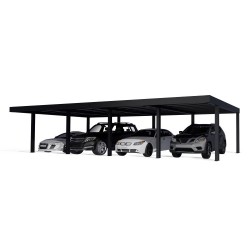 Palram - Canopia Oslo 20x40 Carport - Black/Gray (HG9252)