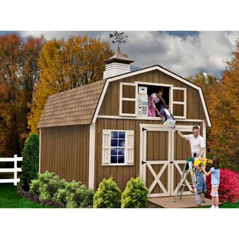 Millcreek 12x16 Wood Storage Shed Kit - ALL Pre-Cut (millcreek_1216) Millcreek 12x16 Wood Storage Shed Kit - ALL Pre-Cut (millcreek_1216)