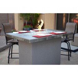 KoKomo Grills Entertainer Bar Gas Fire Pit Table with Fire Glass (Entertainer-FP)