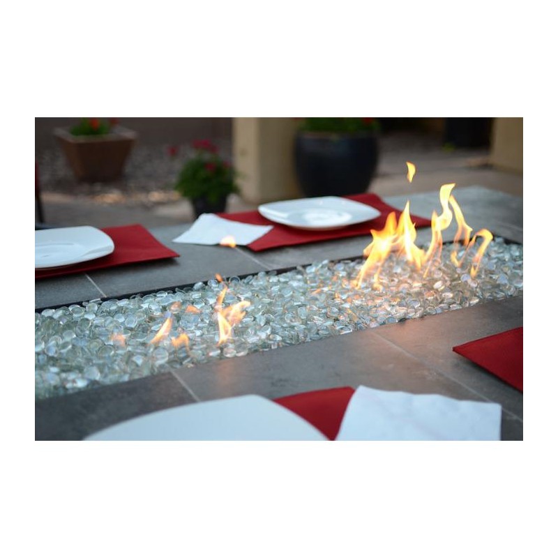 KoKomo Grills Entertainer Bar Gas Fire Pit Table with Fire Glass (Entertainer-FP)
