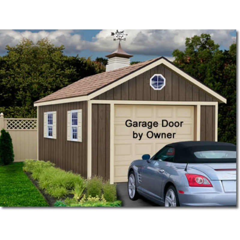 Sierra 12x16 Wood Storage Garage Shed Kit - ALL Pre-Cut 