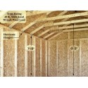 Sierra 12x16 Wood Storage Garage Shed Kit - ALL Pre-Cut (sierra_1216)