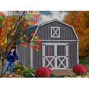 Denver 12x16 Wood Storage Shed Building Kit - ALL Pre-Cut (denver_1216)