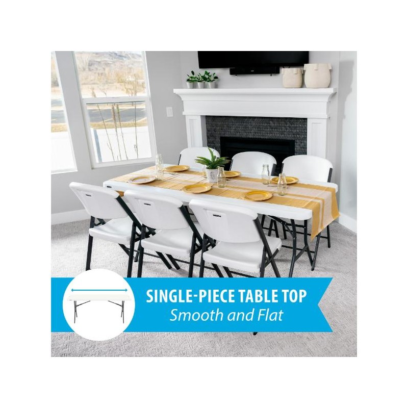 Lifetime 24-Pack 6ft Light Commercial Grade Tables - White (2924)