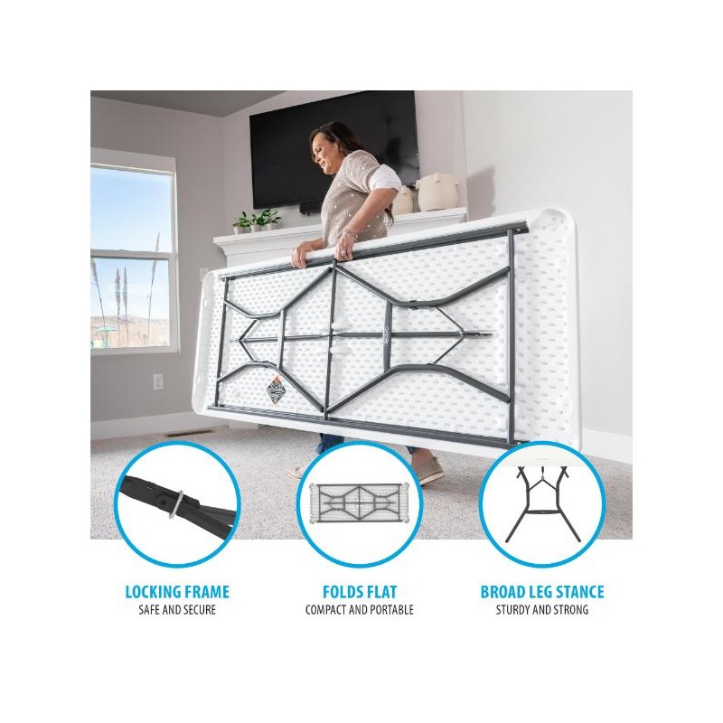 Lifetime 24-Pack 6ft Light Commercial Grade Tables - White (2924)