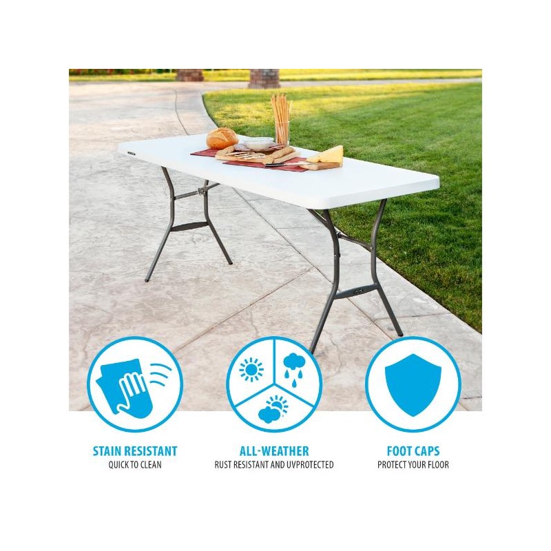 Lifetime 24-Pack 6ft Light Commercial Grade Tables - White (2924)