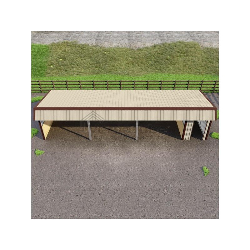 VersaTube 12'x42'x10'/8' Steel Loafing / Run-In Shelter (VTSSLS1242)