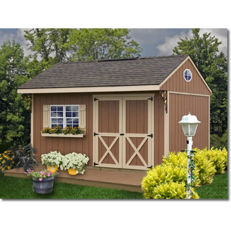 Best Barns Northwood 10x10 Wood Storage Shed Kit - ALL Pre 