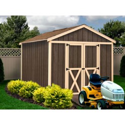 Danbury 8x12 Wood Storage Shed Kit - ALL Pre-Cut (danbury_812)