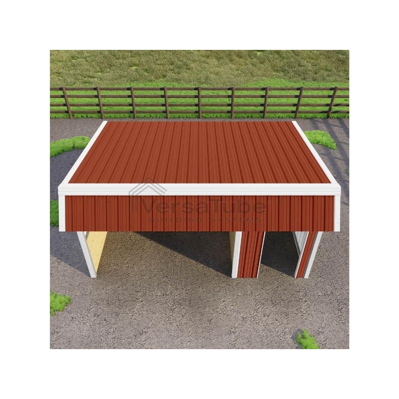 VersaTube 12'x18'x10'/8' Steel Loafing / Run-In Shelter (VTSSLS1218)
