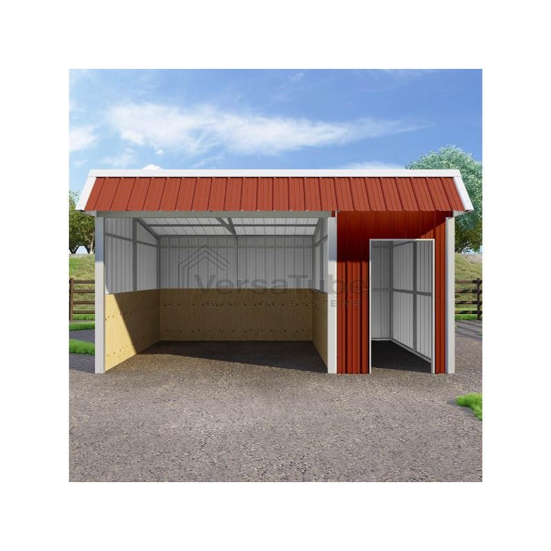 VersaTube 12'x18'x10'/8' Steel Loafing / Run-In Shelter (VTSSLS1218)