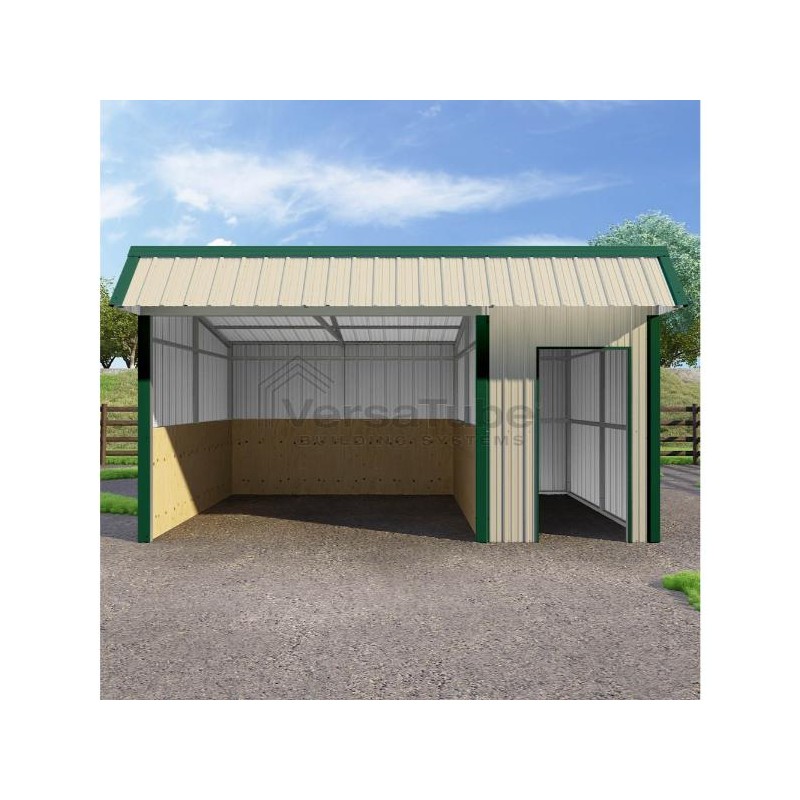 VersaTube 12'x18'x10'/8' Steel Loafing / Run-In Shelter (VTSSLS1218)