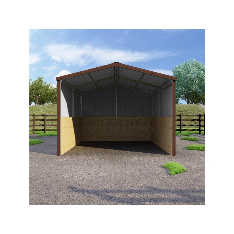 VersaTube 12x12x8 Metal Loafing  Shed / Run-In Shelter (VTLS121208)