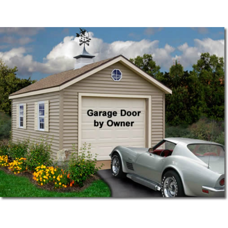 Greenbriar 12x24 Wood Garage Shed Kit - ALL Pre-Cut 