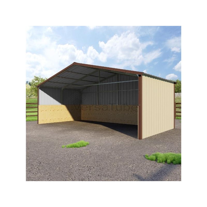 VersaTube 24x12x8 Metal Loafing  Shed / Run-In Shelter Kit (VTLS241208)