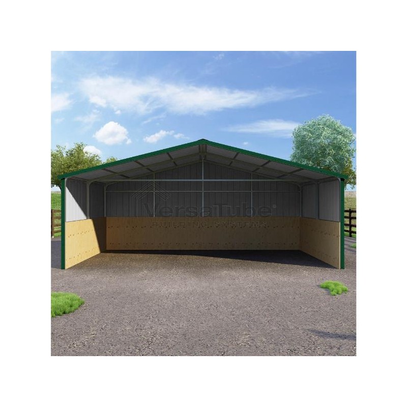 VersaTube 24x12x8 Metal Loafing  Shed / Run-In Shelter (VTLS241208)