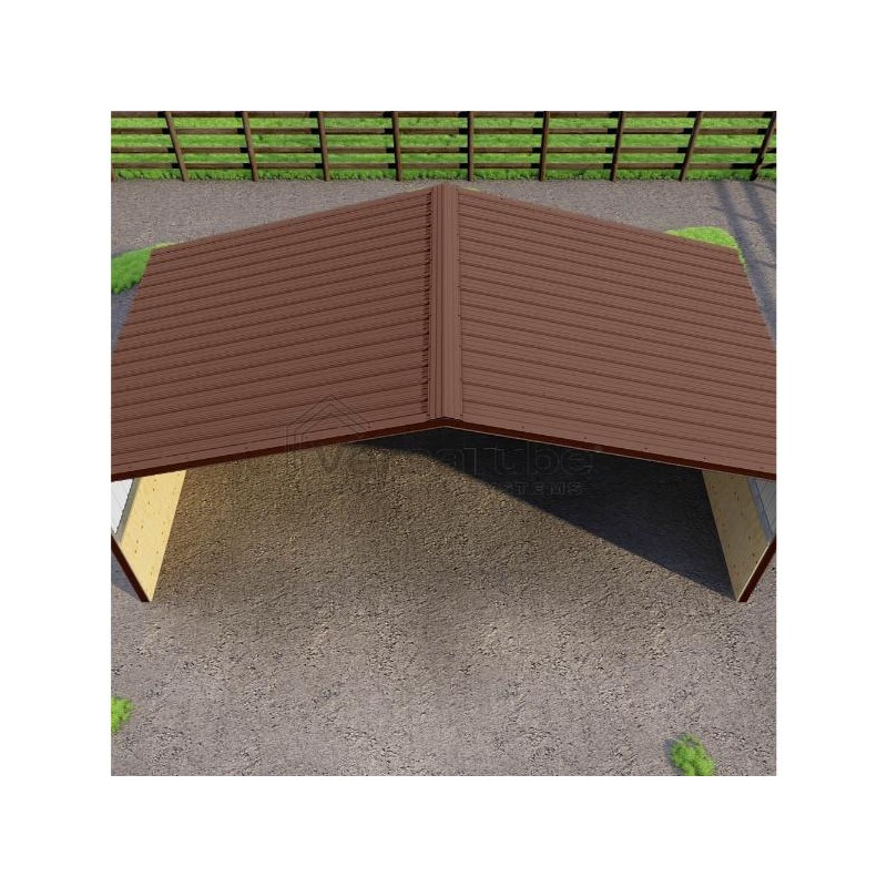 VersaTube 24x12x8 Metal Loafing  Shed / Run-In Shelter (VTLS241208)
