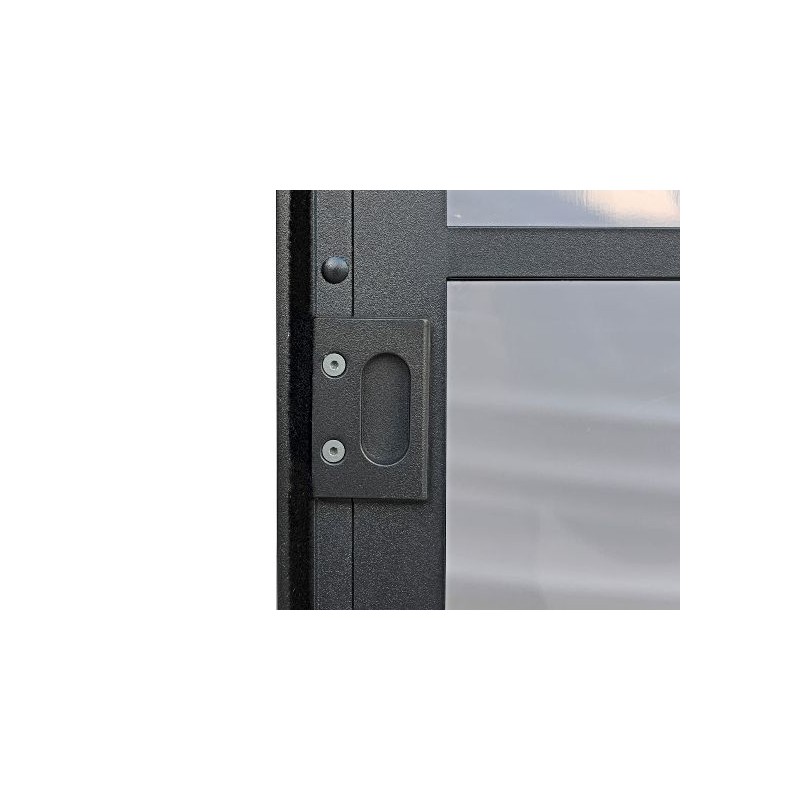 Gazebo Penguin 8x16 Wall Mounted Metal Roof Solarium - Black  (W1608MR-42)