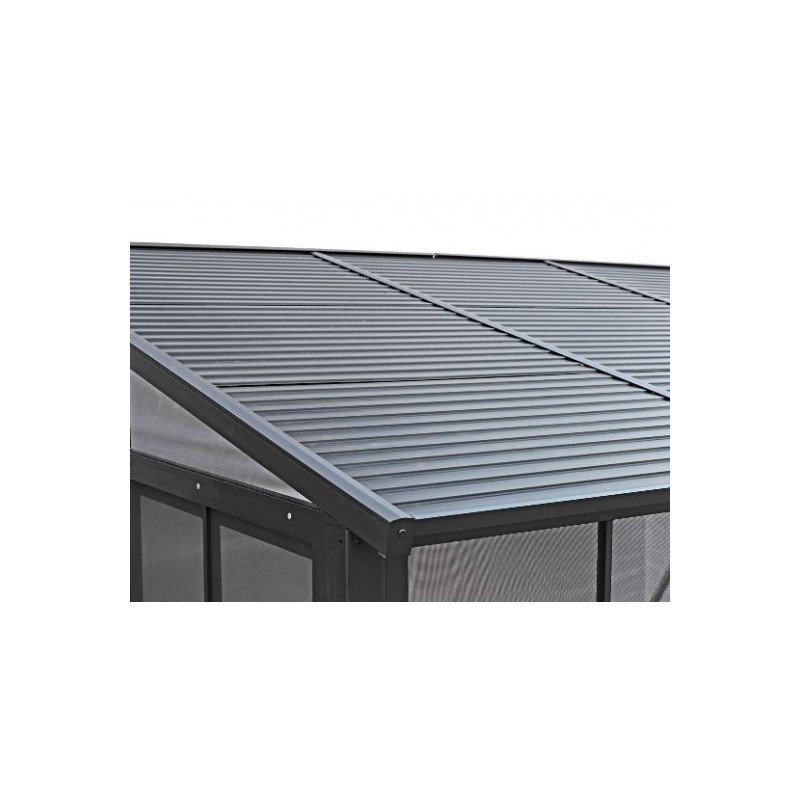 Gazebo Penguin Florence 10x16 Wall Mounted Metal Roof - Black (W1610MR-42)