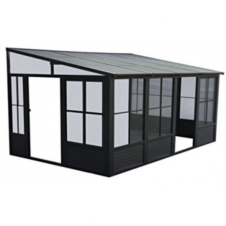 Gazebo Penguin Florence 10x16 Wall Mounted Metal Roof - Black (W1610MR-42) Gazebo Penguin Florence 10x16 Wall Mounted Metal Roof - Black (W1610MR-42)