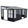 Gazebo Penguin Florence 10x16 Wall Mounted Metal Roof - Black (W1610MR-42) Gazebo Penguin Florence 10x16 Wall Mounted Metal Roof - Black (W1610MR-42)