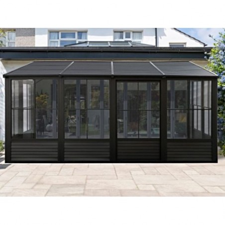 Gazebo Penguin Florence 10x16 Wall Mounted Metal Roof - Black (W1610MR-42) Gazebo Penguin Florence 10x16 Wall Mounted Metal Roof - Black (W1610MR-42)