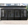 Gazebo Penguin Florence 10x16 Wall Mounted Metal Roof - Black (W1610MR-42) Gazebo Penguin Florence 10x16 Wall Mounted Metal Roof - Black (W1610MR-42)