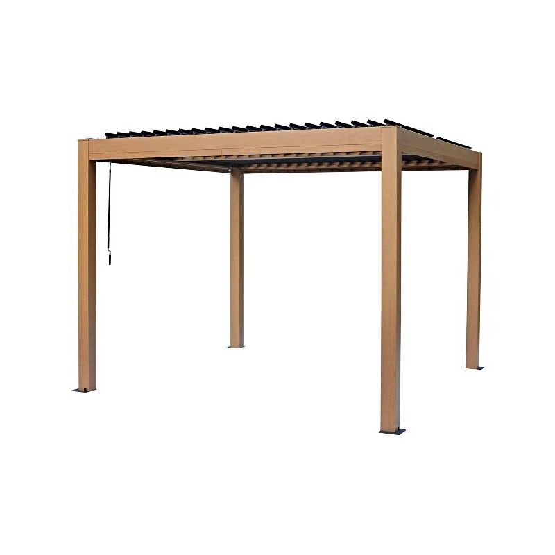Gazebo Penguin 10x10 Vikos Stand Alone Pergola - Wood Finish (PA1010-W118)