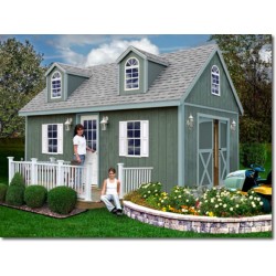 Arlington 12x16 Wood Storage Shed Kit (arlington_1216)