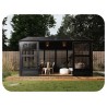 Gazebo Penguin 11x10 Myrdal Metal Roof Solarium - Black (81110MR-42) Gazebo Penguin 11x10 Myrdal Metal Roof Solarium - Black (81110MR-42)