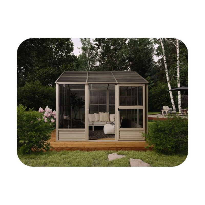Gazebo Penguin 11x14 Myrdal Solarium - Beige (81114PC-14)