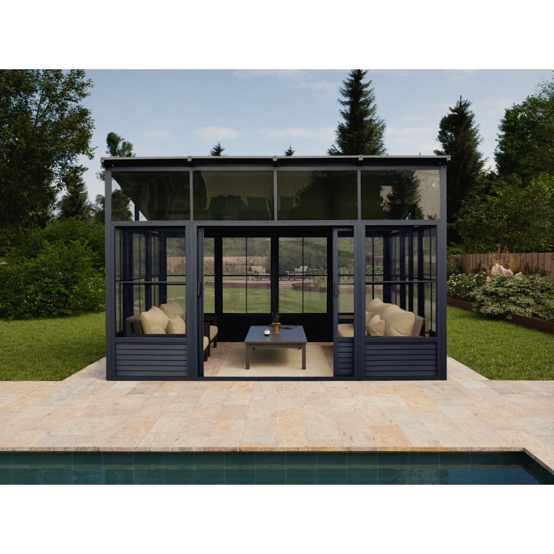 Gazebo Penguin Narvik Solarium Metal Roof 12x15 (M1215-34)