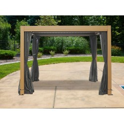 Gazebo Penguin 10x10 Nikko Pergola Mosquito Netting (25-006)