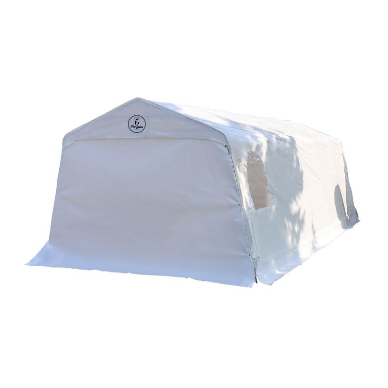 Gazebo Penguin 11x20 Car Shelter Kit - White (ASM11X20FF-200-WHI)