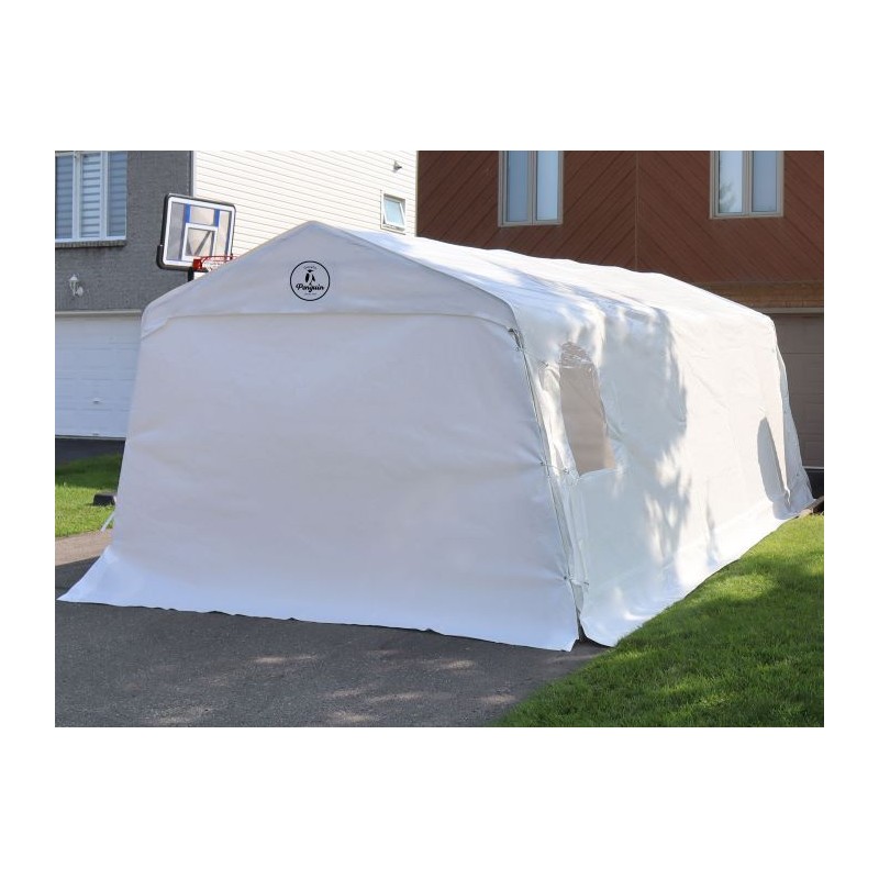 Gazebo Penguin 11x20 Car Shelter Kit (ASM11X20FF-200-WHI)