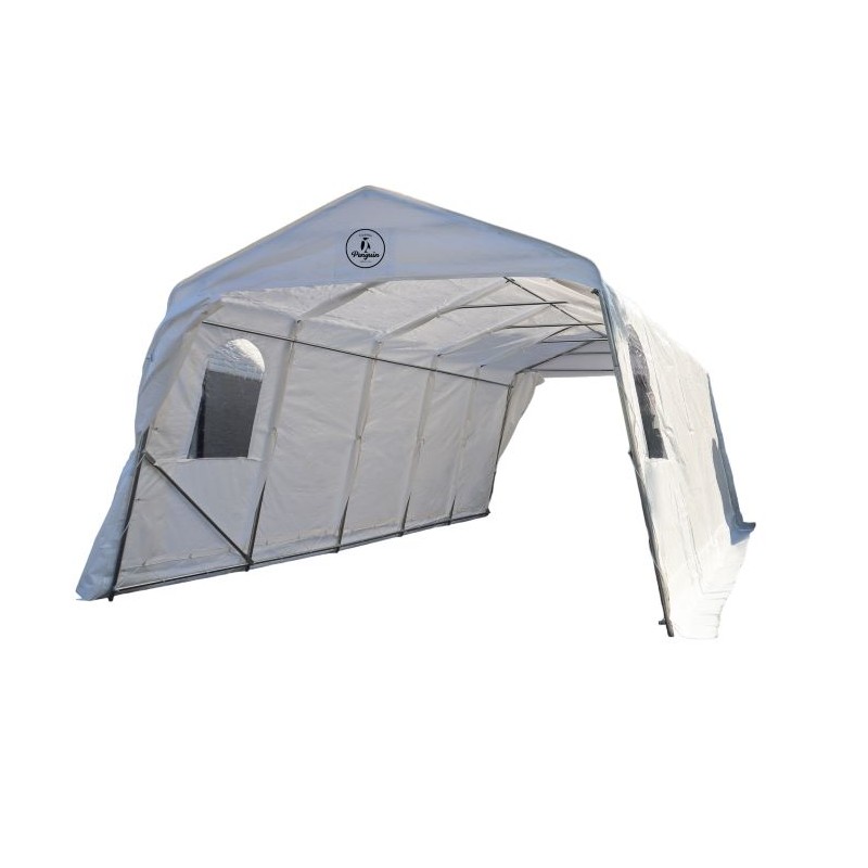 Gazebo Penguin 11x20 Car Shelter Kit (ASM11X20FF-200-WHI)