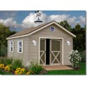 South Dakota 12x20 Vinyl Siding Wood Shed Kit (southdakota_1220)