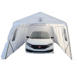 Gazebo Penguin 11x20 Car Shelter Kit - White (ASM11X20FF-200-WHI)