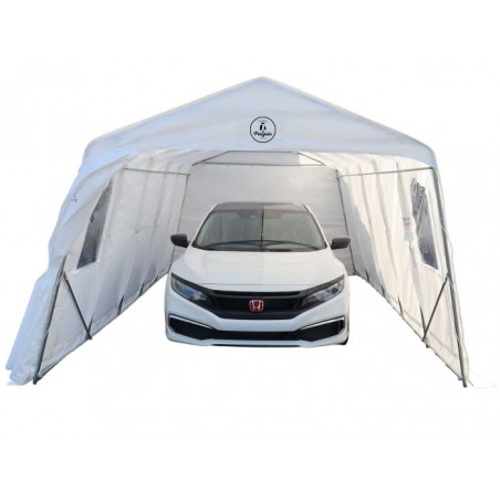 Gazebo Penguin 11x20 Car Shelter Kit (ASM11X20FF-200-WHI)