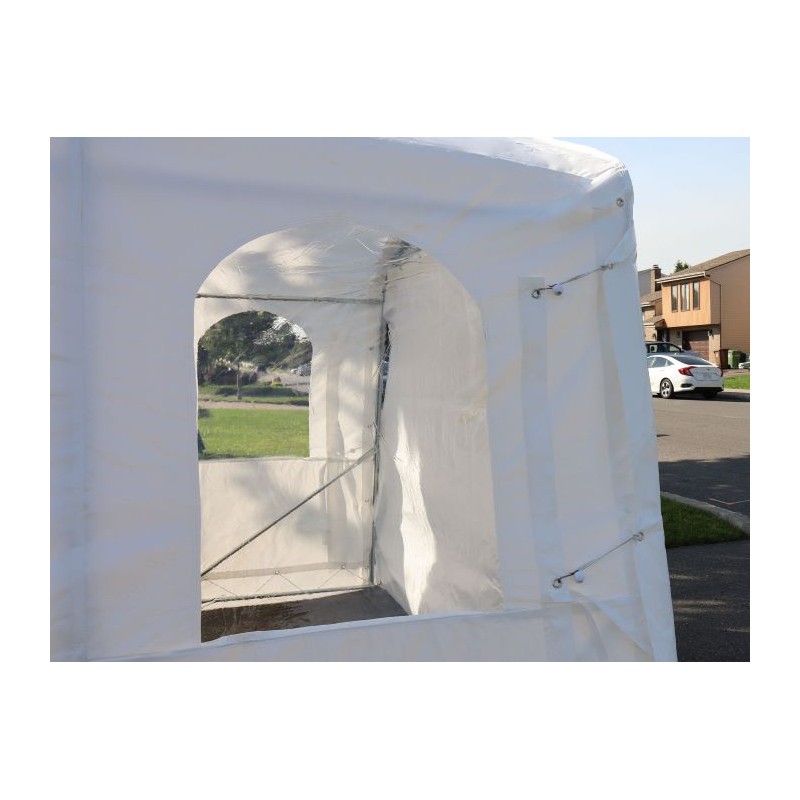 Gazebo Penguin 11x20 Car Shelter Kit (ASM11X20FF-200-WHI)