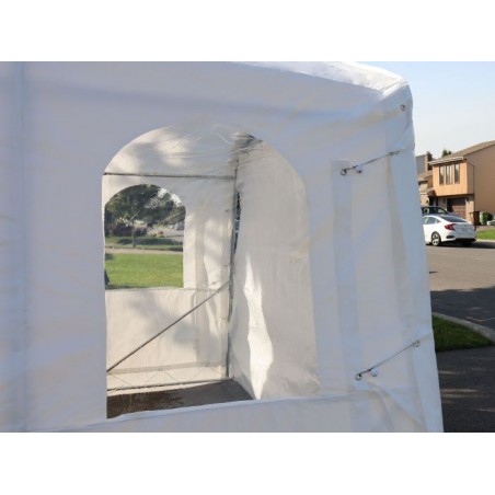 Gazebo Penguin 11x20 Car Shelter Kit (ASM11X20FF-200-WHI)