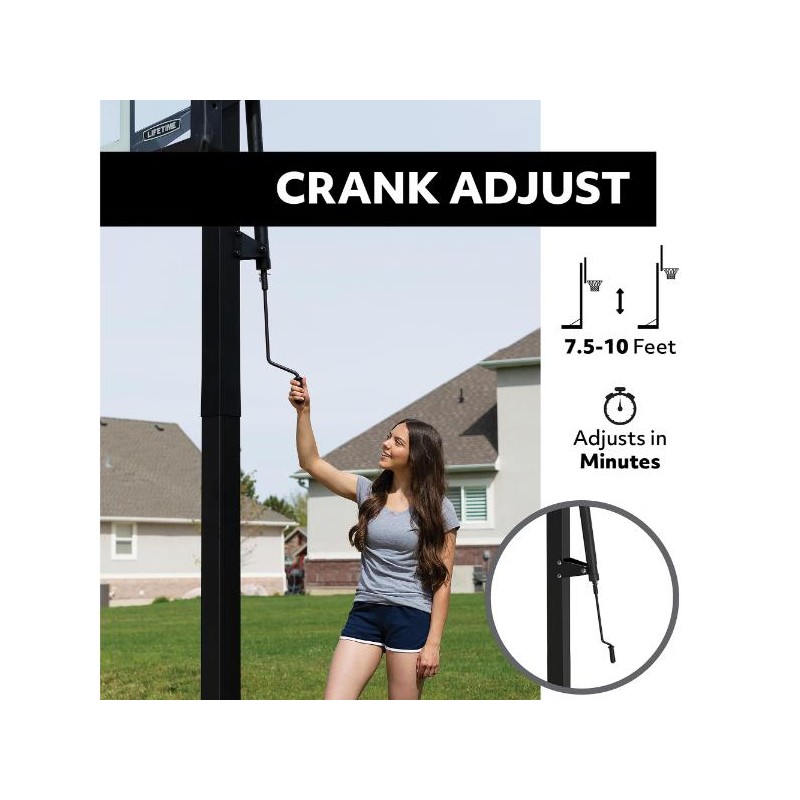 Lifetime Adjustable Bolt Down Basketball Hoop (90569)