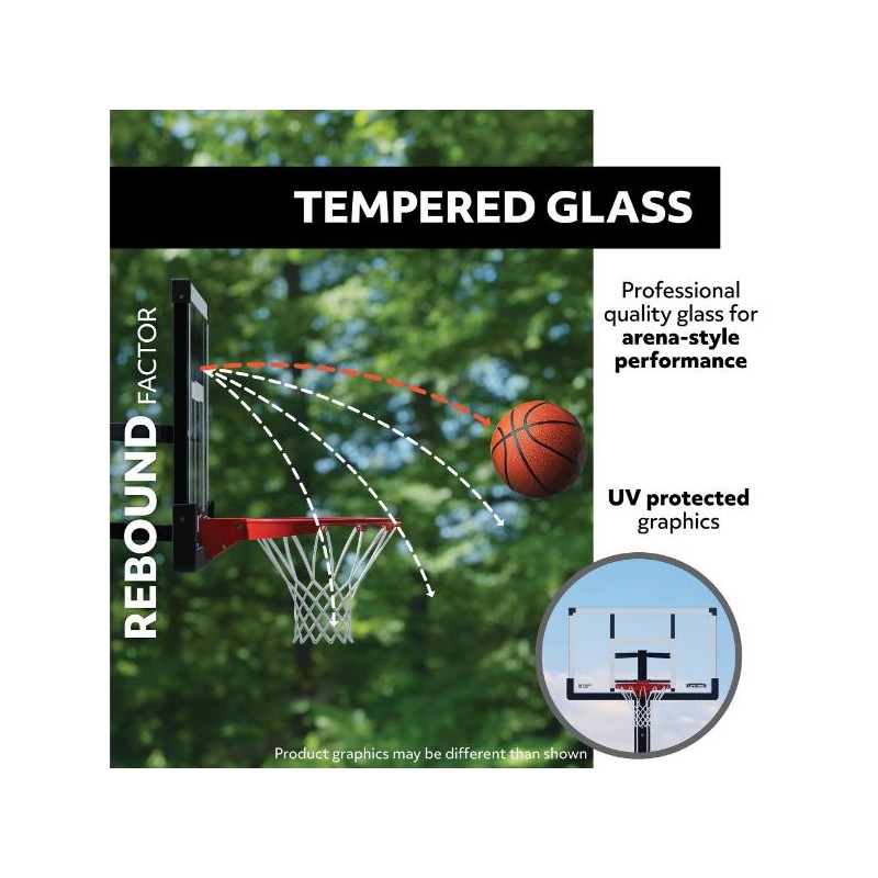 Lifetime Adjustable Bolt Down Basketball Hoop (90569)