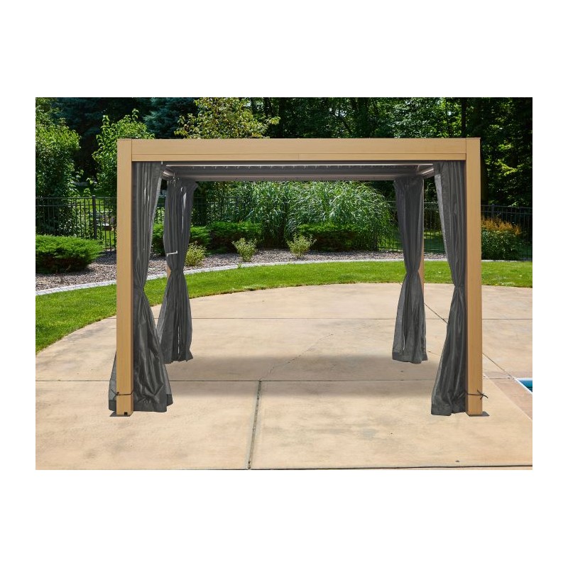 Gazebo Penguin 10x10 Free Standing Pergola Mosquito Netting (25-003)